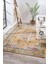 Konfor Vintage 7656 Sarı Klasik Eskitme Dokuma Halı 80 x 300 cm 1