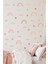 Soft Pembe Soft Kahverengi Tonlarda Boho Gökkuşağı ve Kalpler Çocuk Odası Duvar Sticker 1