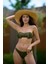 Çizgili Kumaş Düz Bikini Alt 1