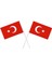 Büyük Boy Çıtalı Bayrak Türk Bayraklı Çıtalı Bayrak - 5 Adet 2