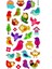 Sticker Kabartmalı Stiker Defter, Planlayıcı Etiket (LDG043)-17X9 Cm- Kuşlar 2