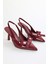 Kadın Fiorella Bordo Rugan Fiyonk Detay Stiletto 4