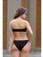 Çizgili Kumaş Düz Bikini Alt 2