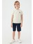 Light Blue Krem Erkek Çocuk Bermuda Takım 3