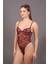 Desteksiz Dantelli Çıtçıtlı Body C15088 Bordo 1