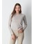 Bisiklet Yaka Uzun Kol 2'li Basic T-Shirt 955 Gri/kahve 2