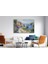 Yağlı Boya Dokulu Tablo Modern Spatula Akdeniz Evleri Manzarası U06040 2