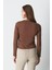 Bisiklet Yaka Uzun Kol 2'li Basic T-Shirt 955 Gri/kahve 5