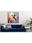 Yağlı Boya Dokulu Tablo Modern Renkli Sinek Kuşu U04013 2