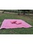 Kırmızı Pötikareli Piknik Örtüsü 160*160 ve 2 Adet Piknik Minderi 40*40CM Piknik Seti 1