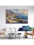 Yağlı Boya Dokulu Tablo Modern Spatula Akdeniz Evleri Manzarası U06039 1