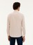 Erkek Pembe Regular Fit Yün Karışımlı Çizgili Gömlek 50272907-VR041 5