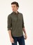 Erkek Haki Slim Fit Pamuk Karışımlı Gömlek 50285450-VR027 1