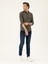Erkek Haki Slim Fit Pamuk Karışımlı Gömlek 50285450-VR027 4