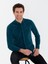 Erkek Petrol Slim Fit Uzun Kollu Gömlek 50262889-VR102 9