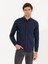 Erkek Lacivert Slim Fit Uzun Kollu Gömlek 50256919-VR033 8