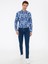 Erkek Lacivert Slim Fit Uzun Kollu Gömlek 50233371-VR033 4