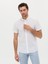 Erkek Beyaz Slim Fit Keten Karışımlı Kısakol Gömlek 50269570-VR013 3