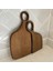 2'li Ahşap Sunum ve Kesme Tahtası, Dekoratif Ahşap Ceviz 1