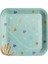 Pırıltı Denizkızı Temalı Kare Tabak 18 cm (8 Adet) 1