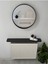 18 cm Siyah Petek Üstü Tak Çıkar Uçan Raf & Dresuar Duvar Montajsız Oval Kesim 120 cm Modern Suntal 3