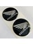 Honda Damla Etiket Amblem Siyah 5*5 cm 1