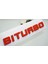 Biturbo Kırmızı Abs Bagaj Yazı Logo 1