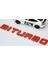 Biturbo Kırmızı Abs Bagaj Yazı Logo 3