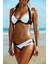 ibcv Özel Tasarım Bikini Takım Siyahbeyaz - 10042.1834. 2
