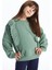 Lcw Kids Bisiklet Yaka Fisto Detaylı Uzun Kollu Kız Çocuk Sweatshirt 1