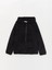 Lcw Kids Kapüşonlu Basic Uzun Kollu Pelüş Kız Çocuk Fermuarlı Sweatshirt 1