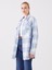 Lcw Modest Ekose Uzun Kollu Oversize Kadın Oduncu Gömlek Ceket 2