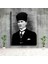 Siyah Takım Elbiseli Kalpaklı M. K. Atatürk Tablosu 1
