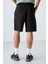 Tommy Lıfe Siyah Pamuklu Kalın Yumuşak Dokulu Comfort Fit Basic Erkek Şort - 81260 2