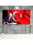 Türk Bayraklı Atatürk Yatay Kanvas Tablo 1