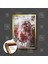 Michael Jordan Art Chicago Bulls Basketbol Eskitme Kırmızı Forma Çerçeveli Dikey Kanvas Tablo 1