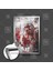 Michael Jordan Art Chicago Bulls Basketbol Eskitme Kırmızı Forma Çerçeveli Dikey Kanvas Tablo 4