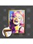 Marilyn Monroe Gülücük Soyut Çerçeveli Dikey Kanvas Tablo 1