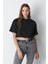 Bisiklet Yaka 2'li Crop T-Shirt 959 Siyah/beyaz 3