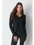 V Yaka Uzun Kol 2'li Basic T-Shirt 954 Siyah/beyaz 4
