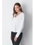 V Yaka Uzun Kol 2'li Basic T-Shirt 954 Siyah/beyaz 5
