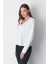 V Yaka Uzun Kol 2'li Basic T-Shirt 954 Siyah/beyaz 5