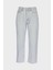 Eliza Cropped Buz Mavi Paçası Kesik Yüksek Bel Straight Fit Düğmeli Jean Pantolon C 4518-091 1