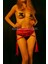 Mulvxjrt JRT02 Püsküllü Kırmızı Deri Harness Korse - 408 (Mulvix) 1