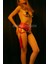 Mulvxjrt JRT02 Püsküllü Kırmızı Deri Harness Korse - 408 (Mulvix) 2
