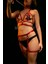 Mulvxjrt JRT02 Kırmızı Şık Deri Jartiyer Harness Takım - 457 (Mulvix) 3