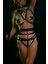 Mulvxjrt JRT02 Püskül ve Tasma Detaylı Siyah Deri Harness Takım (Mulvix) 2