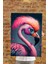 Renkli Flamingo Sanatsal Kanvas Tablo 3