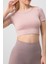 Seamless Fitilli Spor Crop Tişört 5