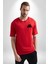 Star Wars The Mandalorian Kırmızı Oversize Kadın Erkek Ön ve Sırt Baskılı T-Shirt 5
